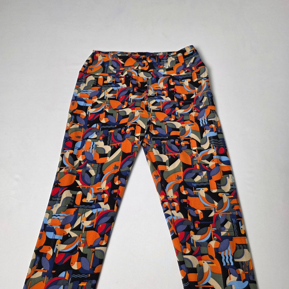 LuLaRoe Leggings Womens One Size Multicolor Abstract Toucan Toucan Print Soft